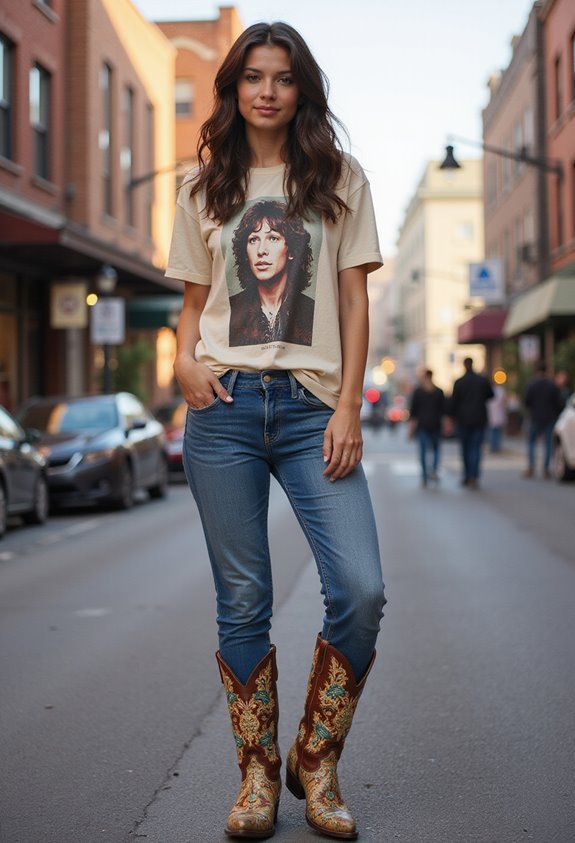 artistic boots casual style