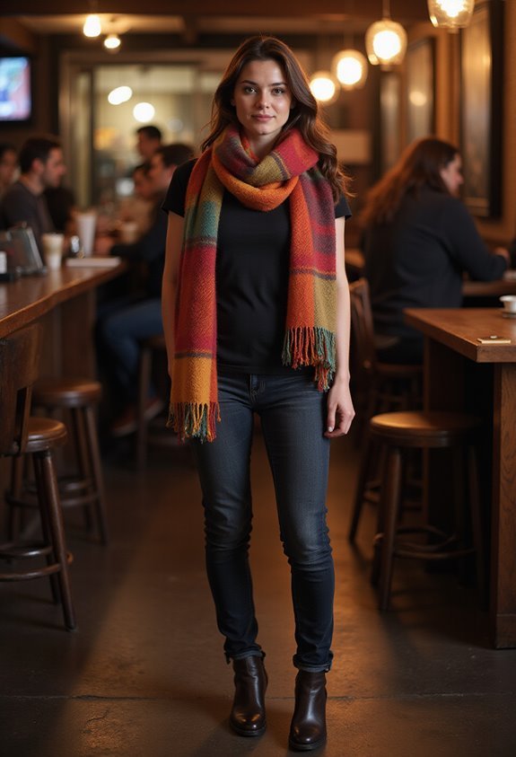 blanket scarf winter style
