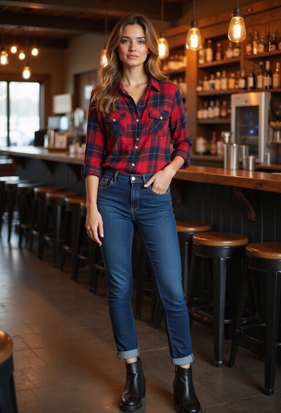 casual winter bar outfit