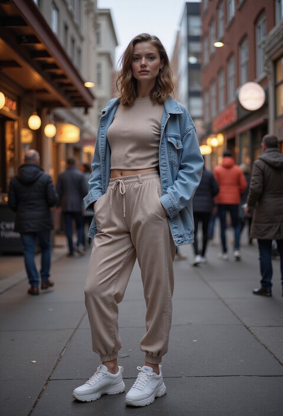 comfy stylish ribbed set