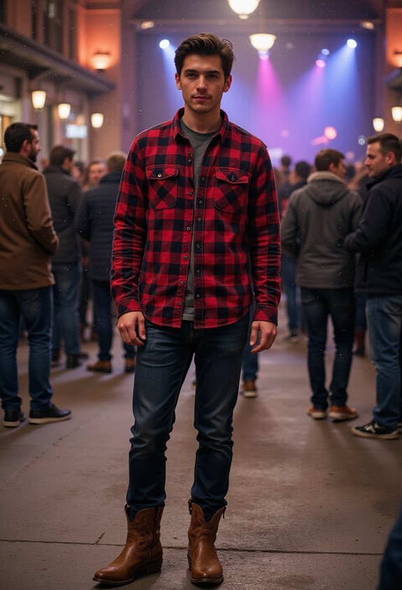 cowboy style winter outfit