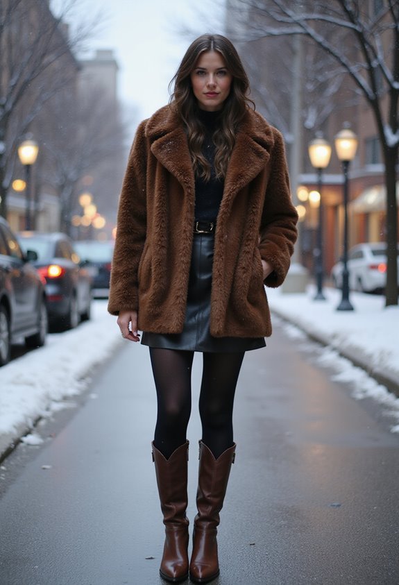 cozy chic winter outfit