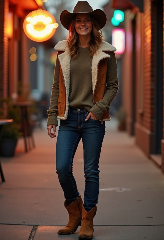 cozy nashville evening outfit