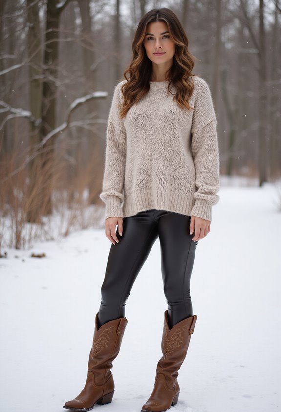 cozy oversized sweater style