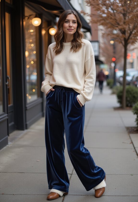 cozy upscale loungewear ensemble