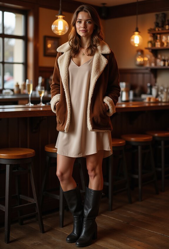 cozy winter bar outfit