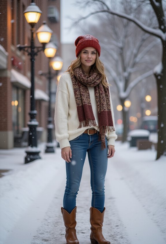 cozy winter cowboy style