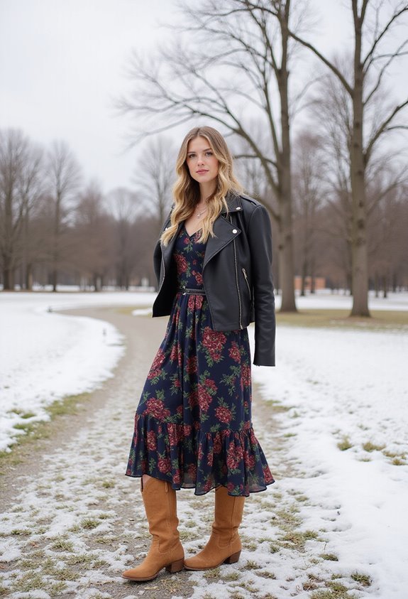 cozy winter floral ensemble