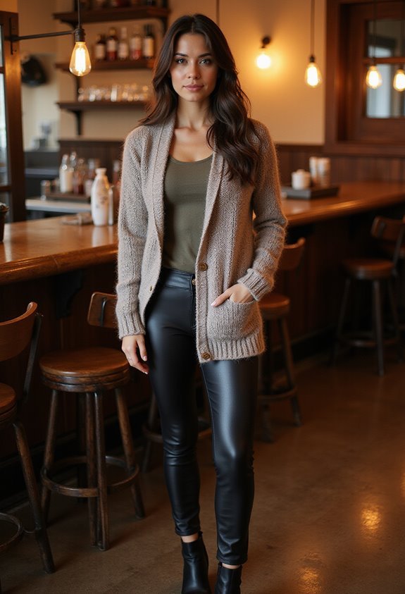 cozy winter night outfit