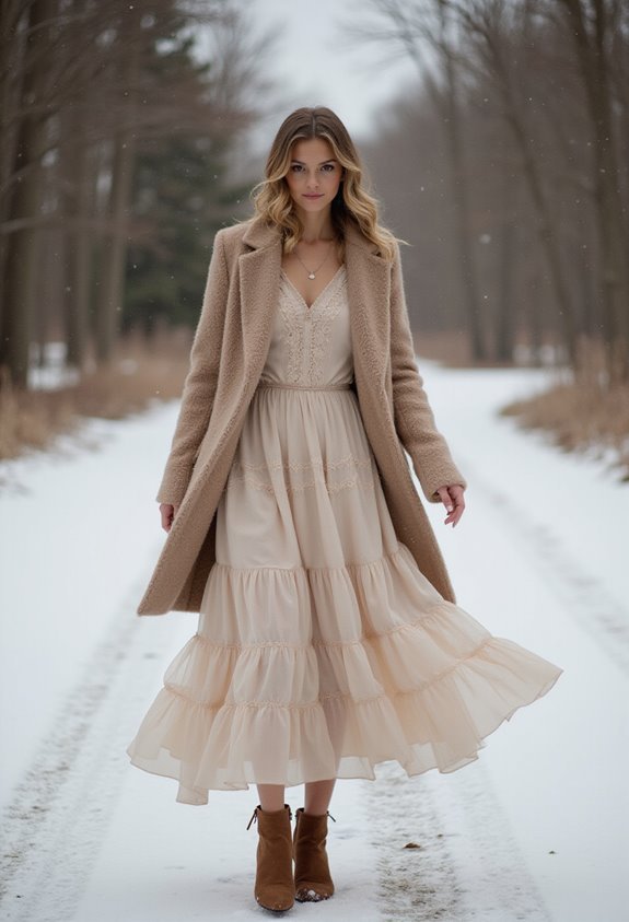 cozy winter wedding attire