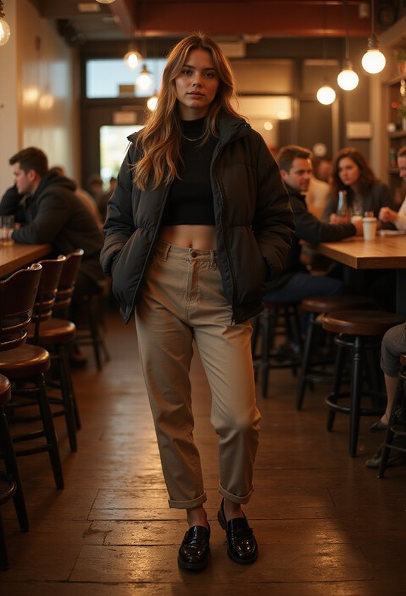 cropped warmth stylish comfort