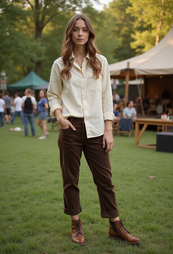 earthy comfortable folk attire