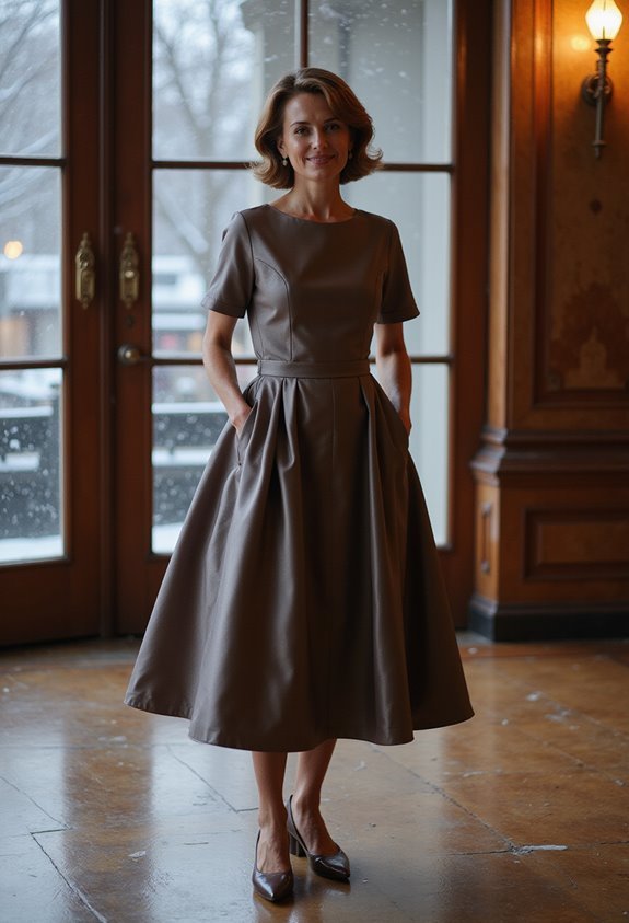 elegant tea length dress