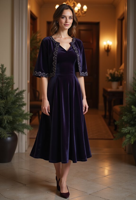 elegant tea length ensembles