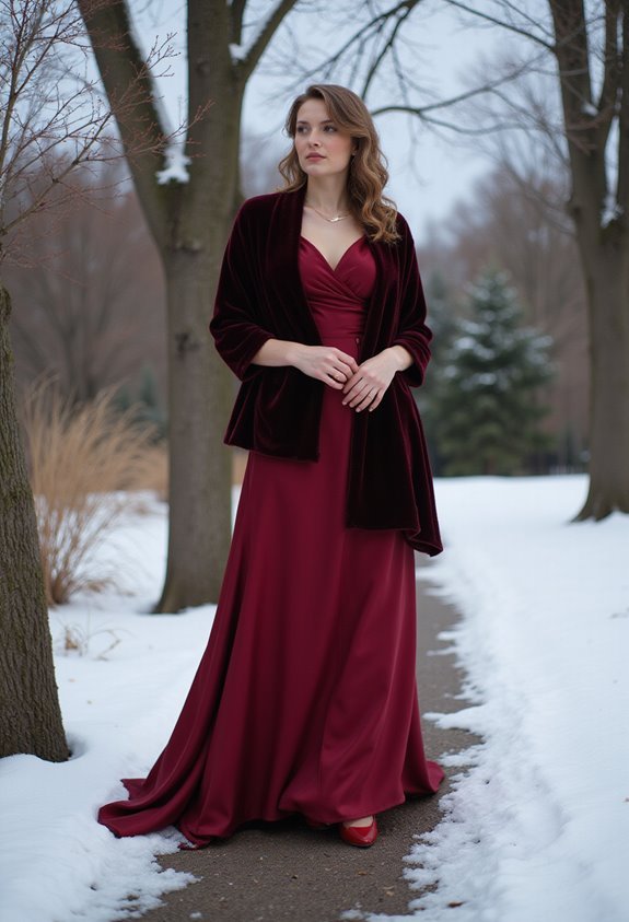 elegant thermal gown attire
