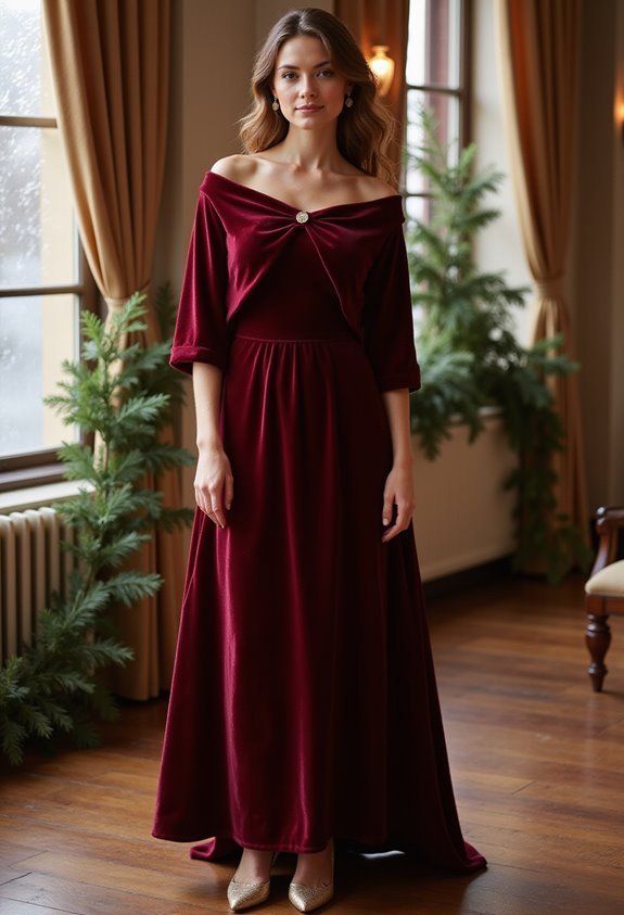 elegant winter attire set