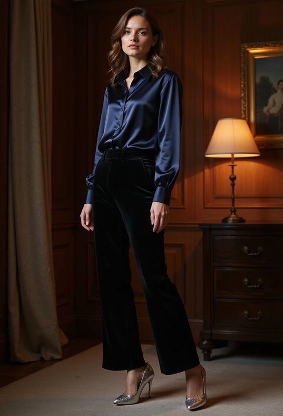 elegant winter evening attire