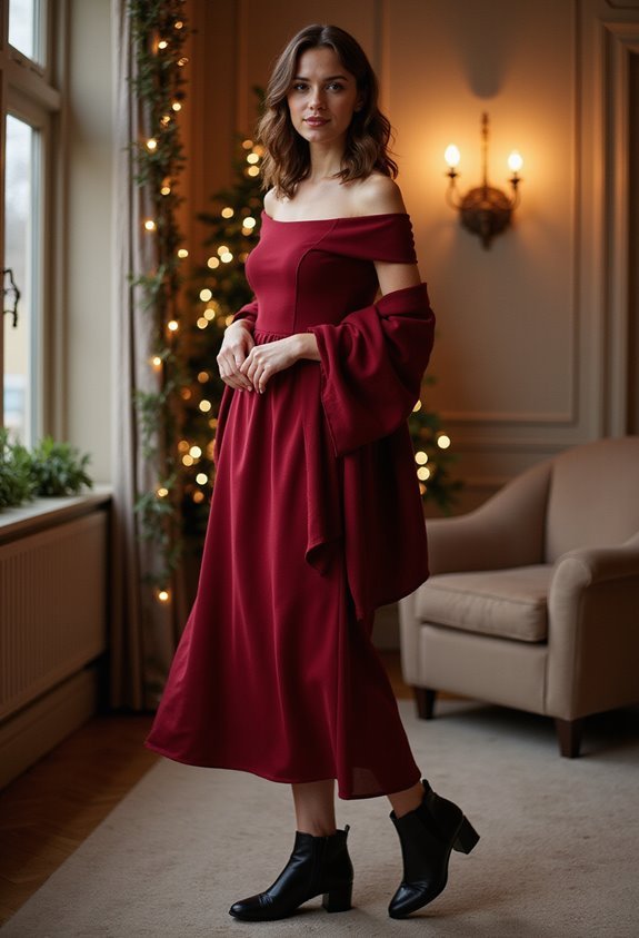 elegant winter evening attire