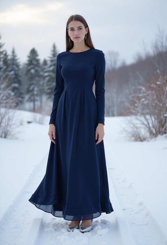 elegant winter wedding attire