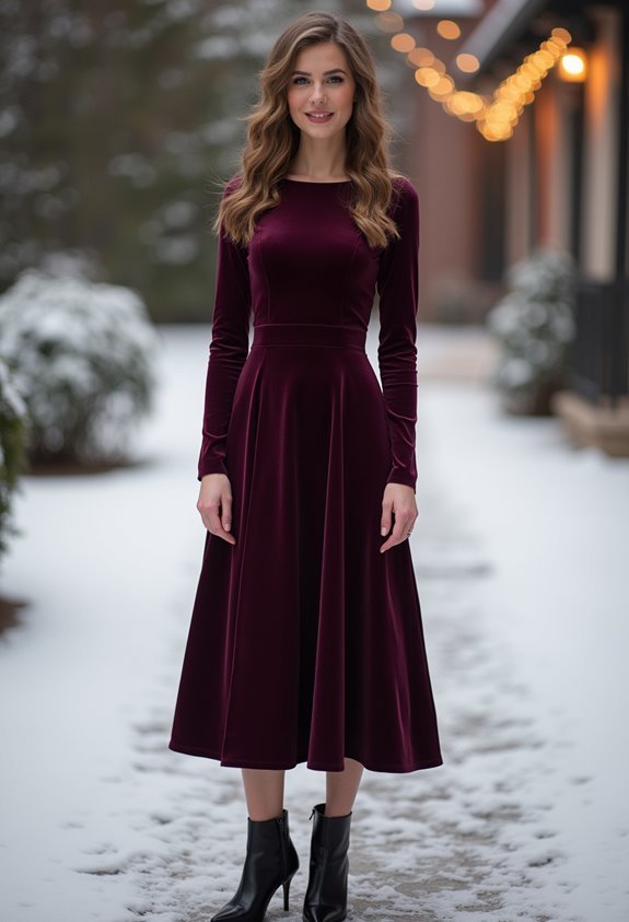 elegant winter wedding attire