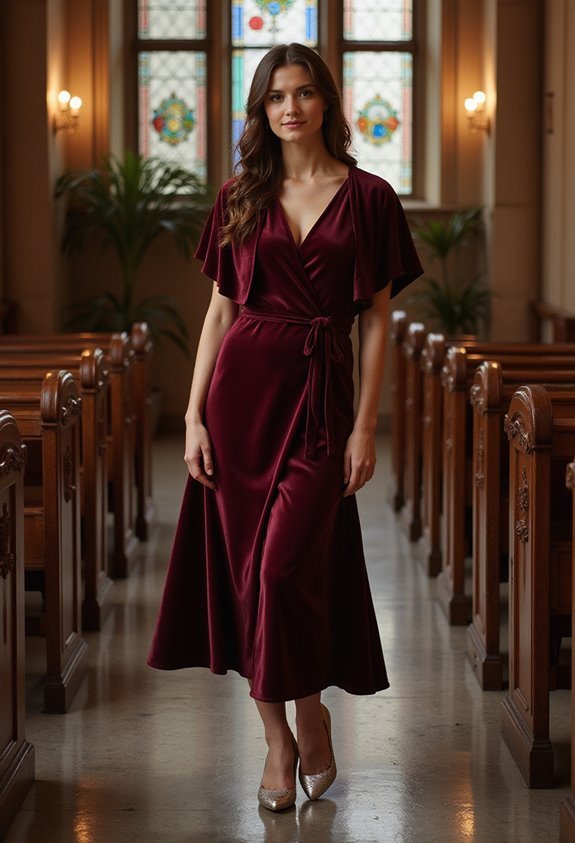 elegant winter wedding attire