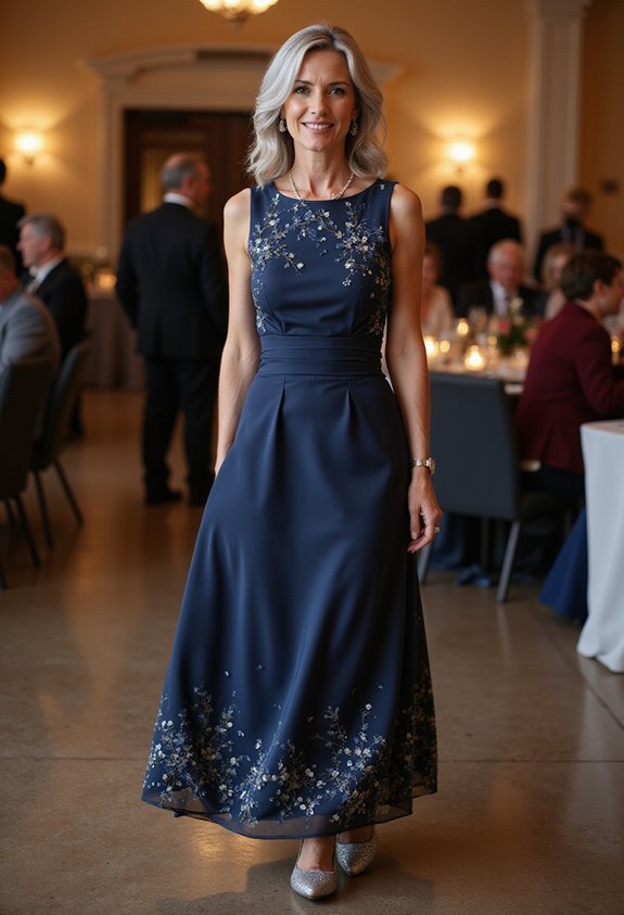 flattering empire waist gown