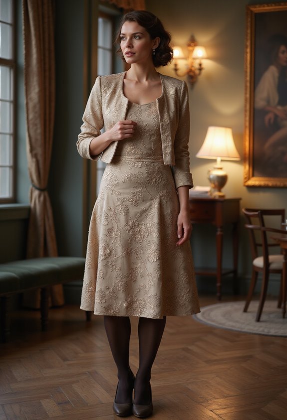 floral dress with bolero