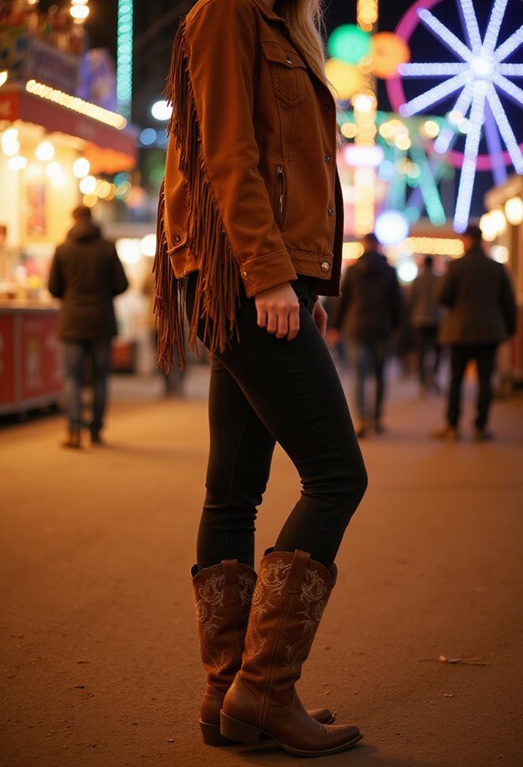 fringe suede jacket outfit