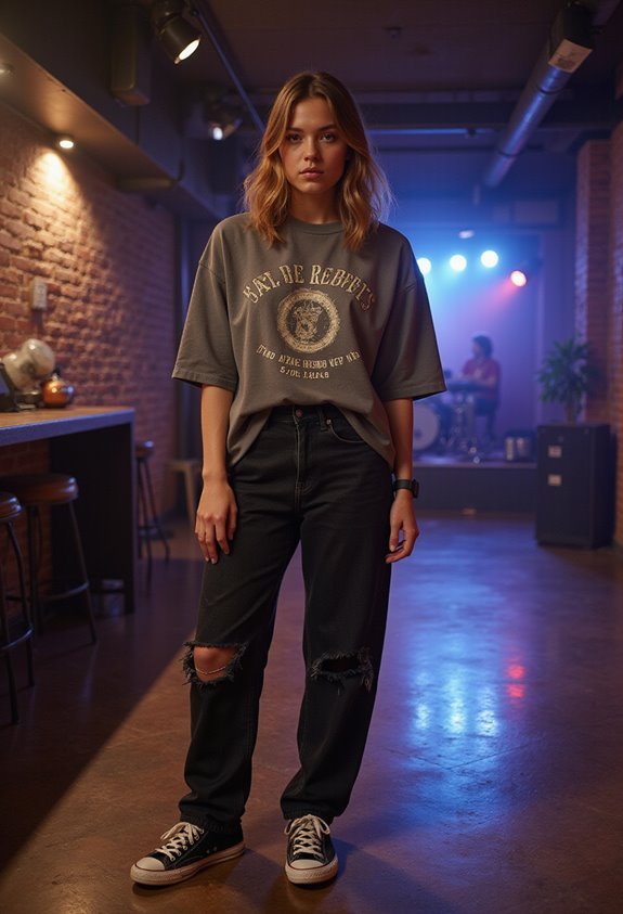 indie vintage casual ensemble