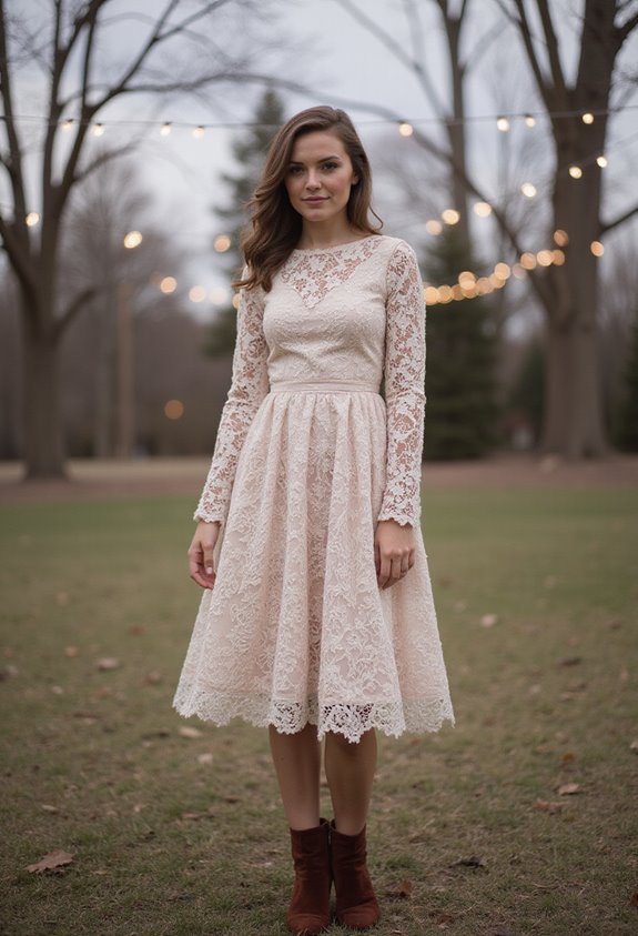 lace overlay with scallops