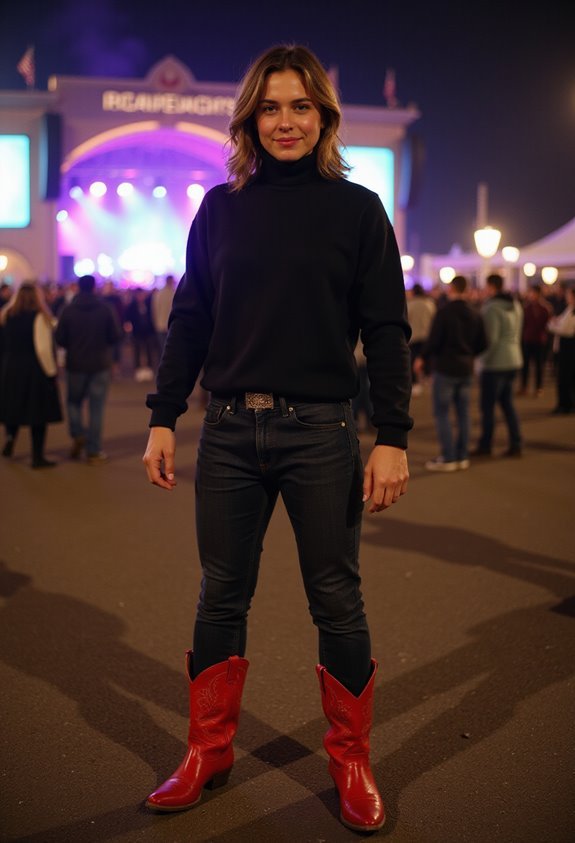 monochrome outfit with contrast