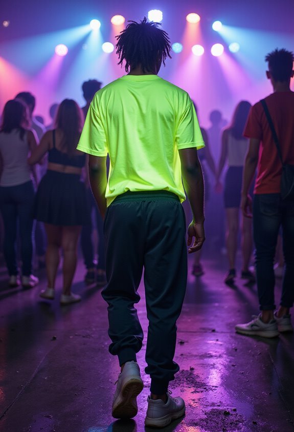 neon attire for dancing