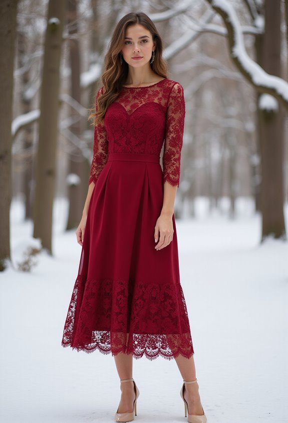 romantic winter wedding dress