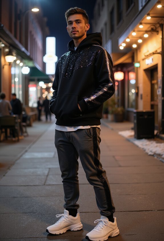 sporty glam winter style