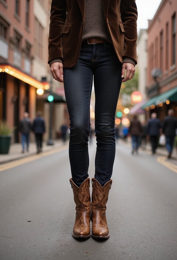 stylish western inspired ensemble