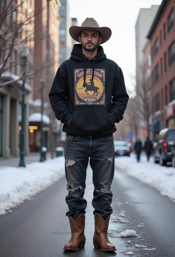 urban winter cowboy style