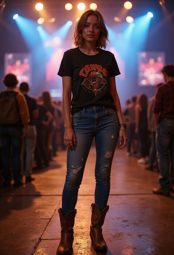 vintage band tee outfit