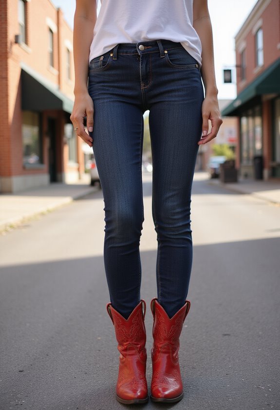 vintage boots modern outfit