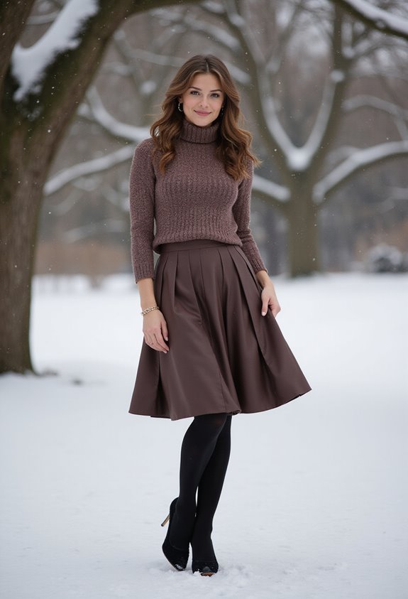 warm stylish winter outfit