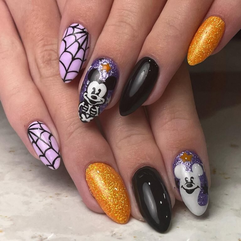 27 Disney Halloween Nail Ideas That Are Pure Spooky Magic