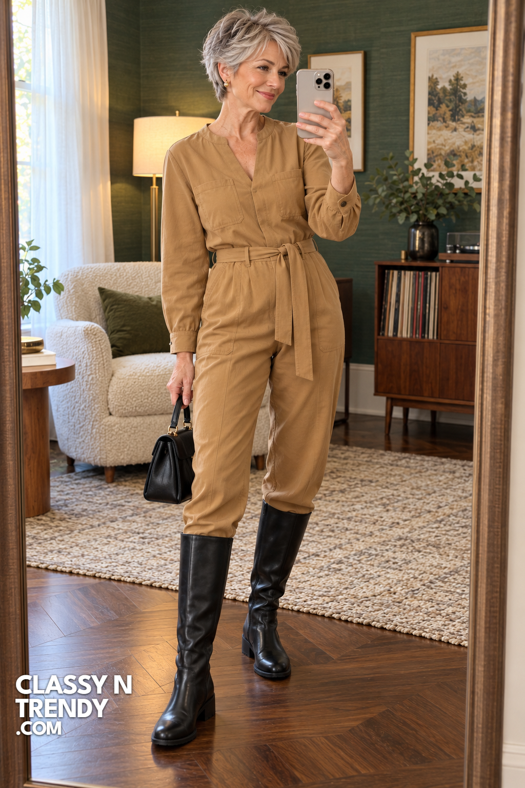 11. Camel Twill Jumpsuit