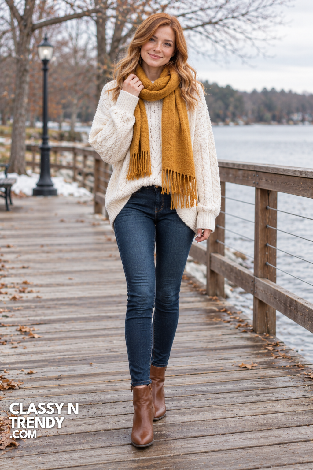 18. Oversized Sweaters & Skinny Jeans Balance