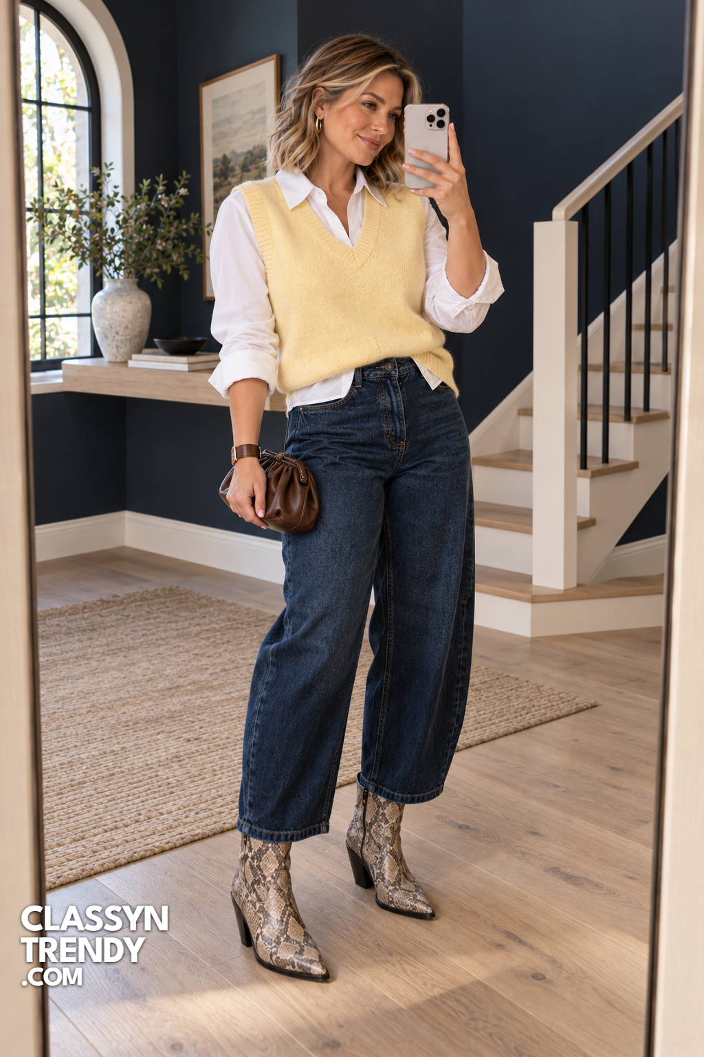 22. Butter Yellow Sweater Vest
